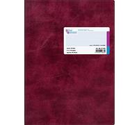 König & Ebhardt 8614242 - Libro de cuentas (A4, cuadriculado), color rojo