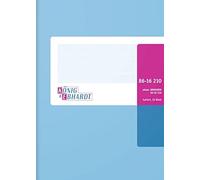 König & Ebhardt 8616210 - Cuaderno/Apuntes (A6, cuadriculado, con cabezal fijo, 70 g/m², 32 hojas alambre orificios)