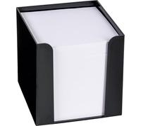 KÖNIG & EBHARDT Zettelbox, 95 x 95 mm, Kunststoff, schwarz