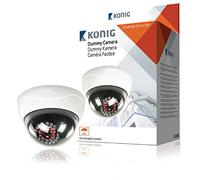 König SAS-DUMMYCAM95, Cámara de seguridad, Almohadilla, Interior y exterior, De plástico, IP44, AA, color blanco
