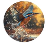 Königfischer Rompecabezas Redondo 1000p Adultos-Niños Los animaless Haustiers Cute Circular Puzzle Niños: TaHaustiere Portátil Juguete Edugatoivo Decoración Hogar 1000pcs (67.5x67.5cm)