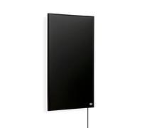 Könighaus calefacción infrarroja - 1200 W Black Edition con termostato inteligente y app (iOS/Android) - TÜV SÜD + 5 años garantía ✓ doble protección ✓ se calienta rápido