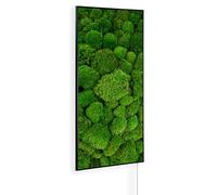 Könighaus calefactor infrarrojo de imagen - 1200 W | 5 años garantía | Protección doble sobrecalentamiento | Ultraplano 18-29 m² | Marco: negro | Motivo: 07. Musgo