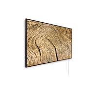 Könighaus calefactor infrarrojo de imagen - 600 W | 5 años garantía | Protección doble sobrecalentamiento | Ultraplano 8-16 m² | Marco: negro | Motivo: 04. Líneas de vida
