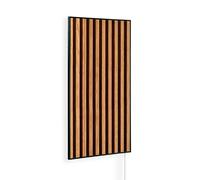 Könighaus calefactor infrarrojo de imagen - 800 W | 5 años garantía | Protección doble sobrecalentamiento | Ultraplano 11-21 m² | Marco: negro | Motivo: 03. Panel de madera
