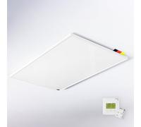 Könighaus Calefactor Infrarrojo de Techo - 1000 vatios - Set completo con termostato inalámbrico ✓ Rejilla de ventilación ✓ Calefactor Eléctrico Eficiente ✓ Protección contra Sobrecalentamiento