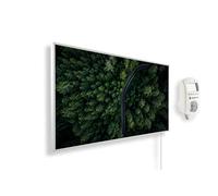 Könighaus Calefactor por Infrarrojos con Cuadro, 600 Vatios + Termostato Inteligente y Aplicación Könighaus - Estufa de Pared de Bajo Consumo - TÜV SÜD - Marco Blanco (16. Camino forestal)