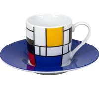 Könitz Hommage Small Fragments Set Taza Espresso y Platillo, Ceramic