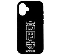 Koenji Japón Kanji Souvenir Minimalista Viaje Koenji Kanji Carcasa para iPhone 16