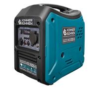 Könner&Söhn KS 2000i S - Generador de inversor 2000 W,(64 dB Lpa 7 m), 1 x 16 A (230 V), 2 puertos USB, bobinado de cobre, protección contra cortocircuitos y sobrecargas, alternador síncrono