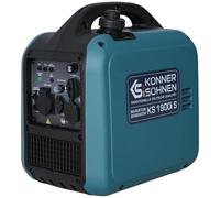 Könner&Söhnen KS 1900i S Generador inverter 2,0kW, generador de gasolina | Grupo electrógeno silencioso, carcasa insonorizada, bobinado de cobre, corriente estable, generador para autocaravana