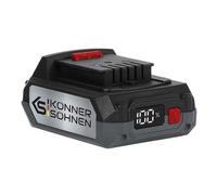 Könner&Söhnen KS 20V2-1 Batería de Litio 20V, 2Ah, batería Recargable | Batería de iones de litio recargable, tensión nominal 20V, capacidad 2Ah, peso neto 0,47kg, sistema de baterías 20V universal
