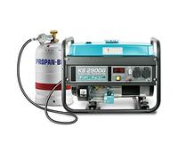 Könner&Söhnen KS 2900G Generador gasolina GLP 2900W, generador dual fuel | Generador de emergencia, Gasolina y gas, 2x16A (230V), 12V, para cortes de luz, generador para camping, para apagones