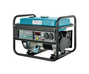 Könner&Söhnen KS 3000 Generador gasolina 3000W, 7CV, generador de corriente | Generador eléctrico, 16A, 230V, motor 4 tiempos, suministro eléctrico de emergencia, generador para casa, para cortes de luz