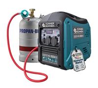 Könner&Söhnen 3000iG S Generador con inversor de 3,3 kW, generador de electricidad de gasolina y GLP