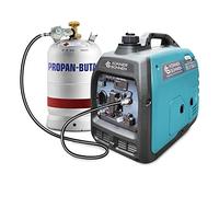 Könner&Söhnen KS 3100iG S Generador inverter gasolina GLP 3100W | Grupo electrógeno, 230V, 2 puertos USB, onda sinusoidal pura, modo Eco, bobinado de cobre, generador dual fuel para casa