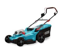 Könner&Söhnen KS 43LM-40V Cortacésped batería 40V, Ancho de Corte 430mm | Cortadora de césped con función mulching, recogedor 50L, 6 posiciones, altura de corte 25-75mm, cortacésped con batería