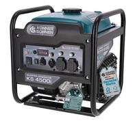 Könner&Söhnen KS 4500i Generador inverter 4500W máx, generador de corriente | Grupo electrógeno silencioso, USB QC 3.0, Type-C, modo Eco, onda sinusoidal pura, pantalla LED, generador para camping