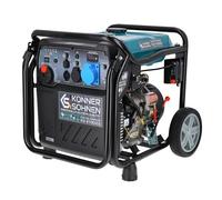 Könner & Söhnen KS 8100iE G Generador Inverter GLP/Gasolina 8000 W, 1x16 A (230 V), 1x32 A (230 V), 2 puertos USB, Generador Inverter con bobinado de cobre, Grupo electrógeno - EURO V