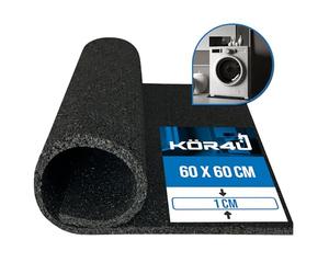 kör4u K12067 - Alfombrilla antivibración para lavadora, color negro