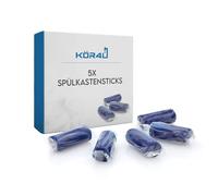 kör4u Palos para cisternas, 1 paquete de 5 unidades, para fregaderos ecológicos para frescura brillante, color azul