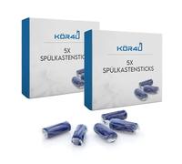 kör4u Palos para cisternas de fregadero, 2 paquetes de 5 unidades, para fregaderos ecológicos para frescura brillante, color azul