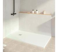 KOES - Plato de Ducha de Resina Modelo INDO - 100x120 - Blanco RAL 9003