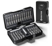 Koeutoze Destornillador de carraca 66 en 1 - Juego de destornilladores magnéticos de precisión con 62 puntas, mango de aluminio extraíble, herramientas compactas para reparación de bicicleta bricolaje