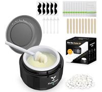 Koeutoze Kit de cera para la nariz - Calentador de Cera Depilatoria con Indicador LED, Cera Facial para Hombres y Mujeres, Waxing Kit para Nariz de 100 g de perlas de cera, 40 palitos para la nariz