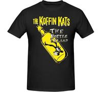 Koffin Kats The Bottle Called T Shirt Mens Fashion Cotton Round Neck Short Sleeve Tops Black