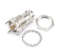 KOFORD Conector BNC de Cuatro Patas, Placa soldada BNC-KYE, Conector BNC-KE, Placa enchufable Vertical de Cuatro Patas, Asiento Hembra Q9, Cobre, 1 Uds.