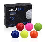 Kofull 12pcs/Pack Pelotas de Golf Mini Pelotas de Golf Coloridas Bolas de Práctica de Golf Entrenamiento Golfs (Multicolor)