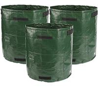 Kofull 3 Bolsas para Plantas Bolsas de Cultivo para Tomates, Patatas, Bolsas de Cultivo para Verduras, 50 L, 7 galones, Flores, Vegetales, Bolsa de Cultivo de Plantas, 34 x 35 cm (Verde)