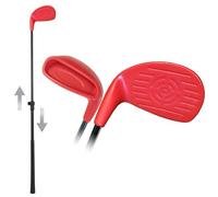 KOFULL Club de golf ajustable con cabeza grande, 53-91 cm de longitud, juego de patio trasero familiar, color rojo