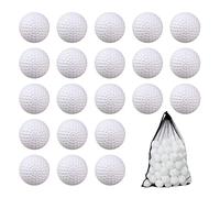 KOFULL Pelotas de práctica de golf, 100 pelotas de golf de plástico huecas a granel para entrenamiento en interiores, decoraciones de fiesta de golf, decoración de cumpleaños temática de golf