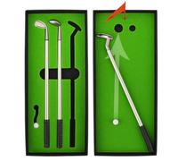 Kofull Sets de Regalo de Golf Mini Palos de Golf en Forma de Metal Recuerdo de Un Campo de Golf Plumas de Escritorio de Fantasía(Verde)