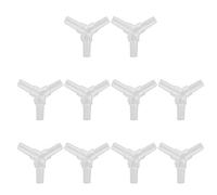 Kofun en Forma de Y de 10 Piezas de 3 vías Conector Claro válvulas de Aire de oxígeno Acuario pecera