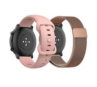KoGiio 22mm Correa para Xiaomi Redmi Watch 5 Lite/Redmi Watch 5 Active/Xiaomi Watch S4 Sport/Xiaomi Watch 2/Watch S3/CMF by Nothing Watch Pro 2/Huawei Watch GT 5 PRO/Watch GT 5 46mm Rosa+Oro Rosa