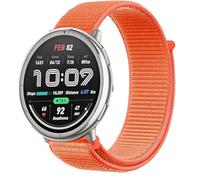 KoGiio Correa de Nylon 20mm para Amazfit GTR Mini/GTS 4/GTS 3/GTS 2/GTR 42mm, Compatible con Bip 3 Pro/Bip S/Lite/U Pro - Deportiva para Mujeres y Hombres - Naranja