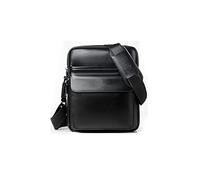 KOGJOGH Bolsos de Hombro de Hombre Bolso Casual del Hombro, Bolso de Hombro de los Hombres Casuales, Almacenamiento de Varios Niveles, Forma: Cuadrado Vertical, Color: Negro,