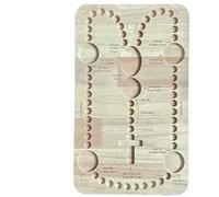 KOGMMYSEVP 2025 New Products Idea - Rosario de oración familiar de madera, decoración religiosa de cruz de María Jesús [tabla de rosario de oración familiar, talla única]