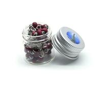 KOGMMYSEVP Juego de 4 rosarios de perfume de madera de 5 mm, diseño de Virgen María, collar con caja de fragancia de rosa para grandeza, 20inches