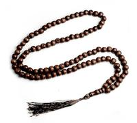 KOGMMYSEVP Rosario islámico barato de madera, 99 cuentas, joyería musulmana, peregrinación, rituales tradicionales, Ramadán, Islam