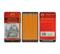 Koh-I-Noor Set de arte 1502/2 Suave Grados 8B-2H Carcasa amarilla