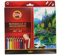 KOH-I-NOOR 3713 Lápices Mondeluz acuarela de colores - Surtido de Color (juego de 48)