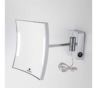 Koh-I-Noor C60/1KK3 Espejo con aumento X3 Quadrolo LED, Cromo