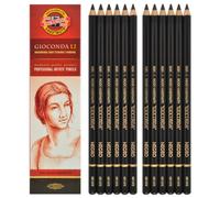Koh-i-noor Gioconda Negro - 12 minas medianas para dibujo de artistas. 8815/2