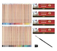 Koh-I-Noor - Juego de 48 lápices pastel Gioconda con sacapuntas y cepillo pastel