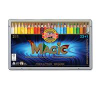 Koh-I-Noor - Magia 3408 24 Crayons Triangular Con Mina Multicolor