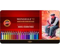 KOH-I-NOOR Mondeluz 3727/72 Estuche de lápices acuarela 72 pcs